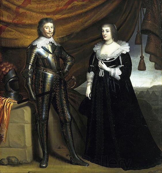 Gerard van Honthorst Prince Frederik Hendrik and his wife Amalia van Solms Spain oil painting art